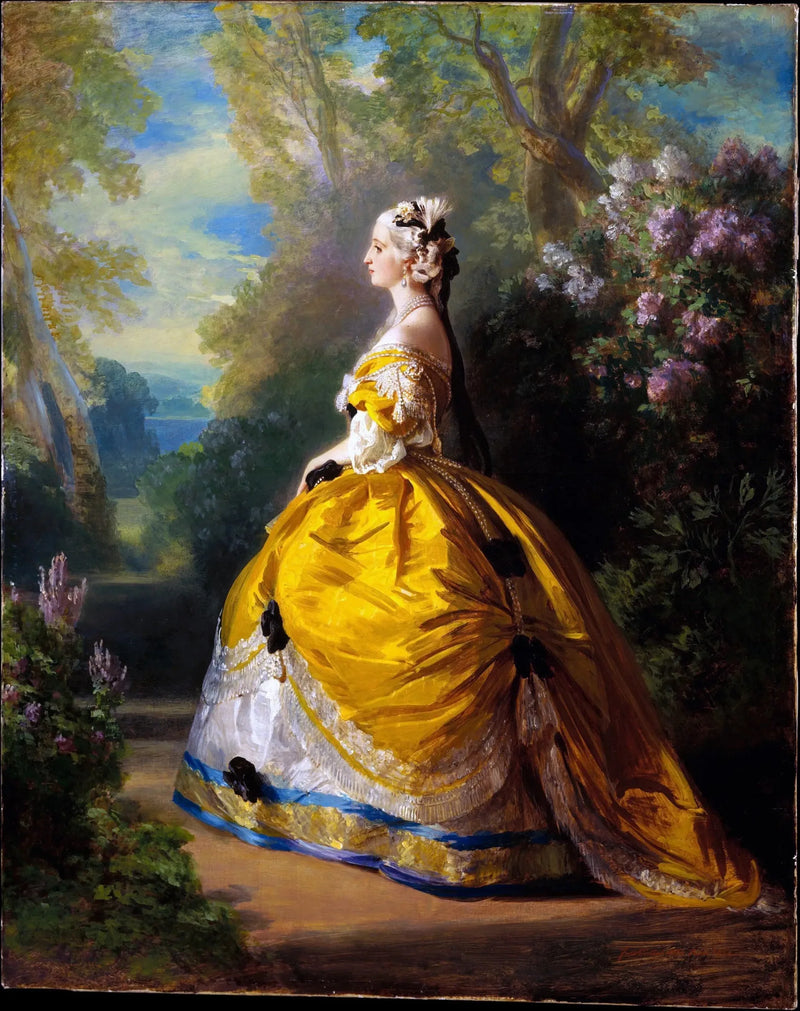 Kejserinde Eugénie ved Marie-Antoinette - Franz Xaver Winterhalter