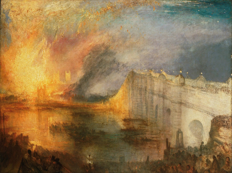 Brand i Overhuset og Underhuset, den 16. oktober 1834 - J. M. W. Turner