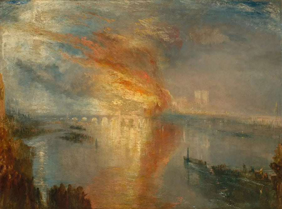 Brand i Overhuset og Underhuset, den 16. oktober 1834 - J. M. W. Turner