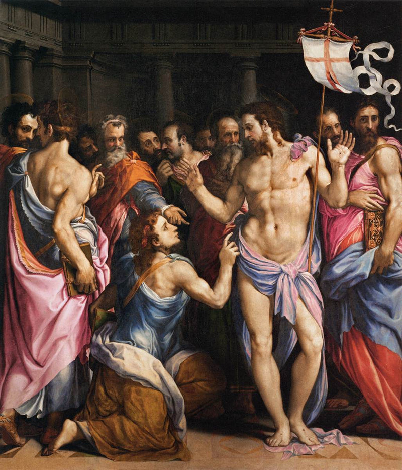 Tvivlen hos den hellige Thomas - Francesco Salviati