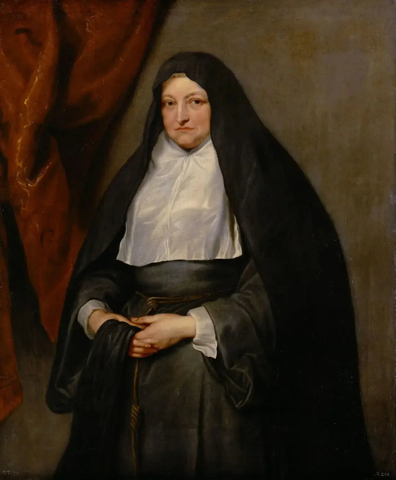 Infanta Isabelle Claire Eugénie d'Autriche som nonne - Antoine van Dyck