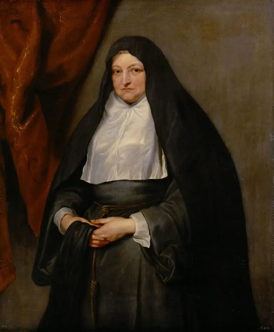 Infanta Isabelle Claire Eugénie d'Autriche som nonne - Antoine van Dyck