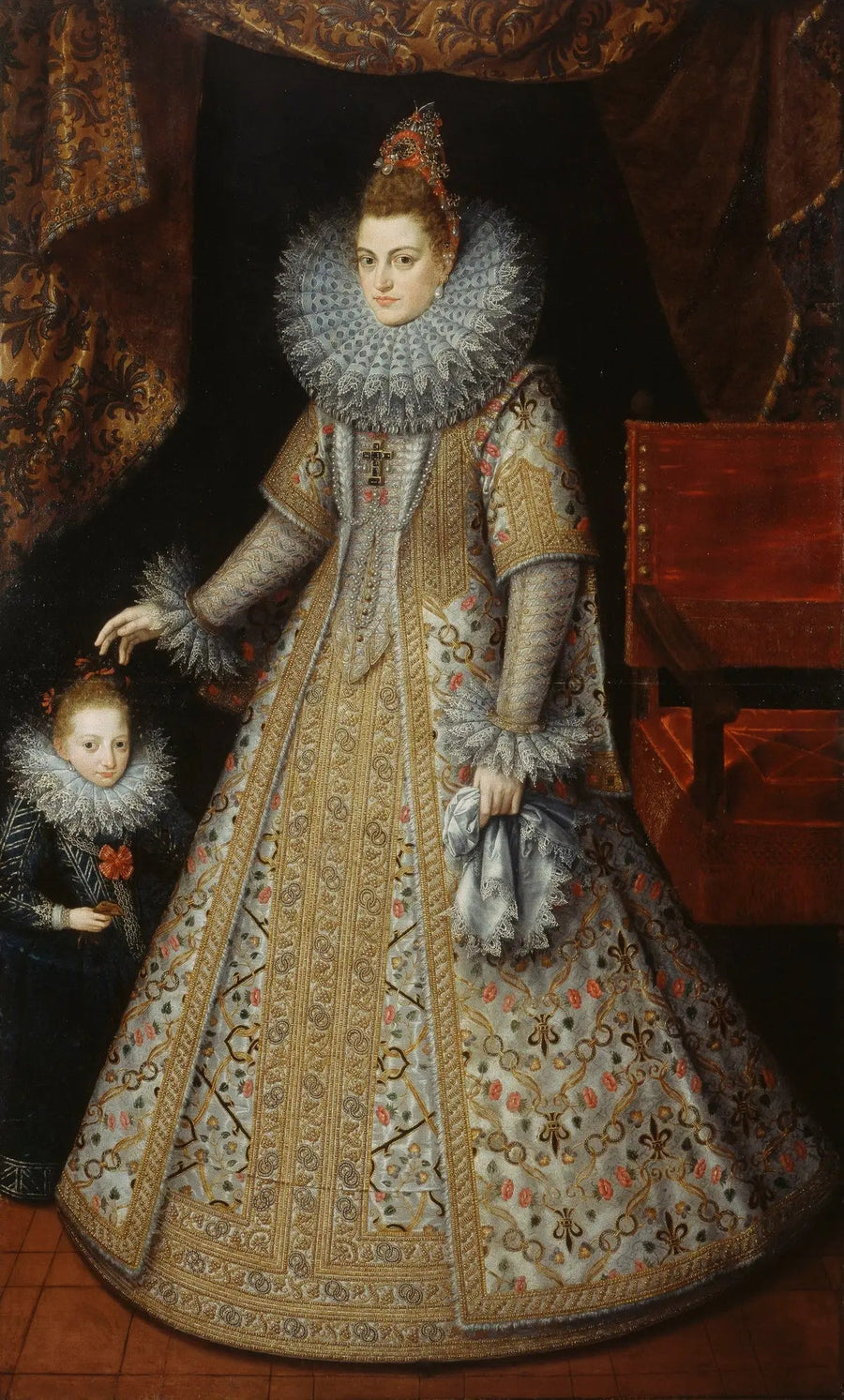 Infanta Isabelle Clara Eugenia (1566-1633), østrigsk ærkehertuginde - Frans Pourbus den Yngre