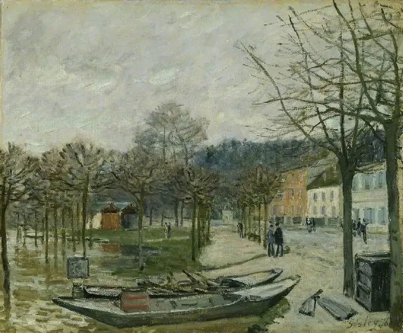 Oversvømmelsen i Port-Marly - Alfred Sisley
