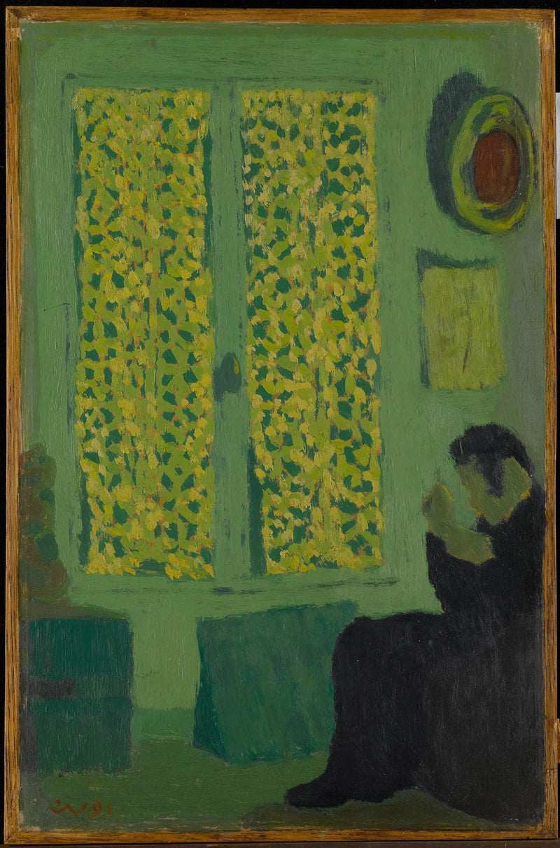 Det grønne interiør - Édouard Vuillard