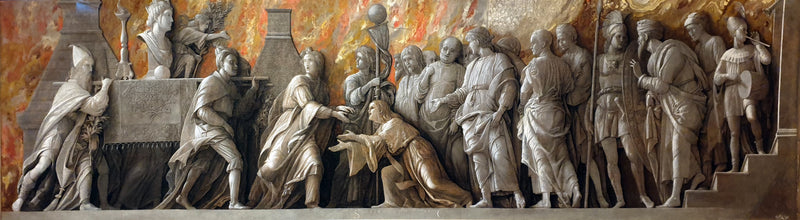 Introduktion af Cybèles kult til Rom - Andrea Mantegna