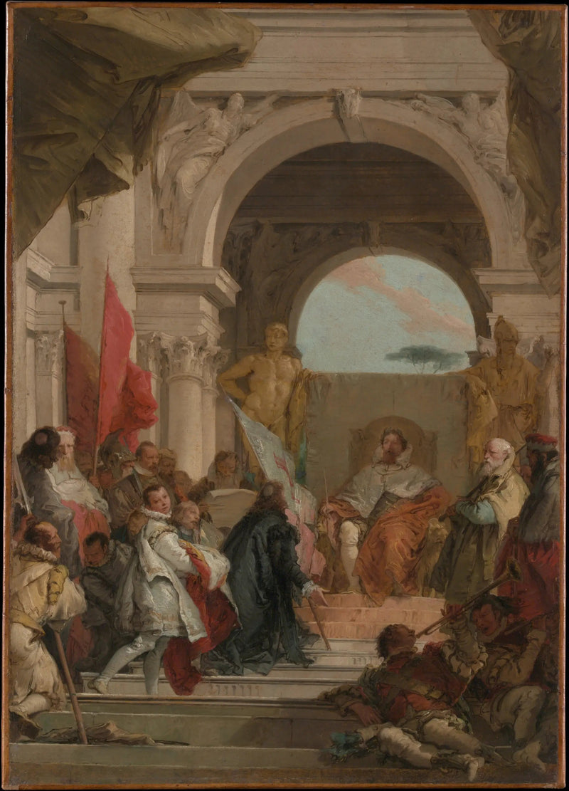 Biskoppen Harolds indsættelse som hertug af Franconia - Giovanni Battista Tiepolo