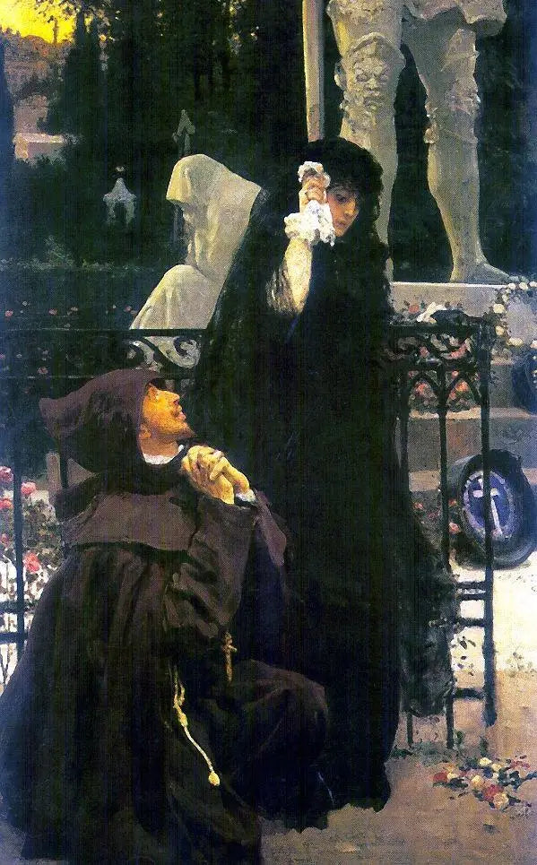 Gæsten af sten. Don Juan og Doña Ana - Ilya Repin
