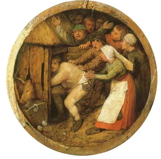 Den berusede drevet ind i svinestien - Pieter Brueghel den Ældre