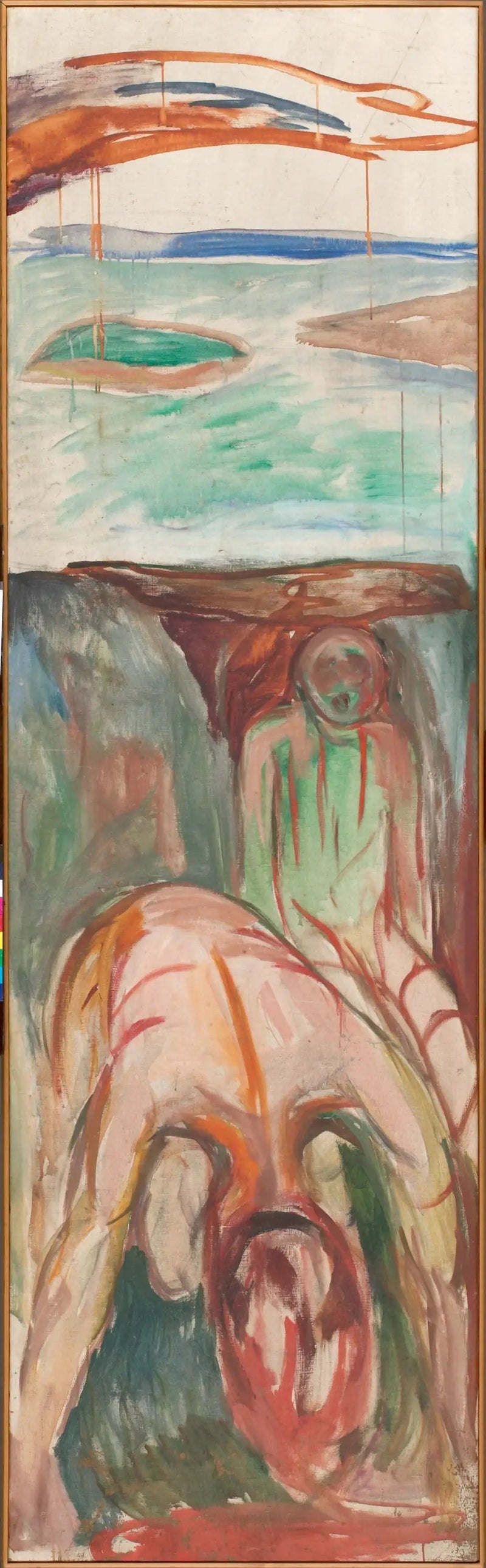 Stormen: højre midterdel - Edvard Munch