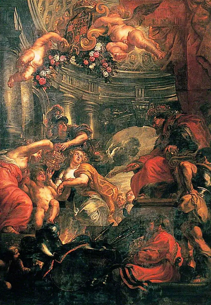 Unionen af ​​Englands og Skotlands kroner - Peter Paul Rubens