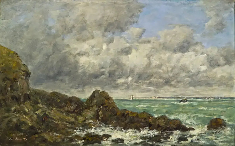 Portrieux-bugten - Eugène Boudin