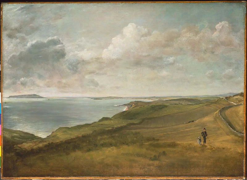 Weymouthbugten set fra Downs over Osmington Mills - John Constable