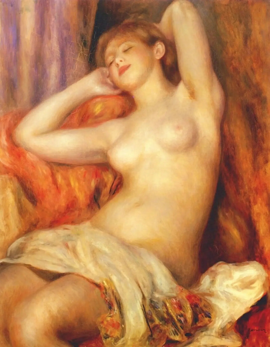 Den sovende badende - Pierre-Auguste Renoir