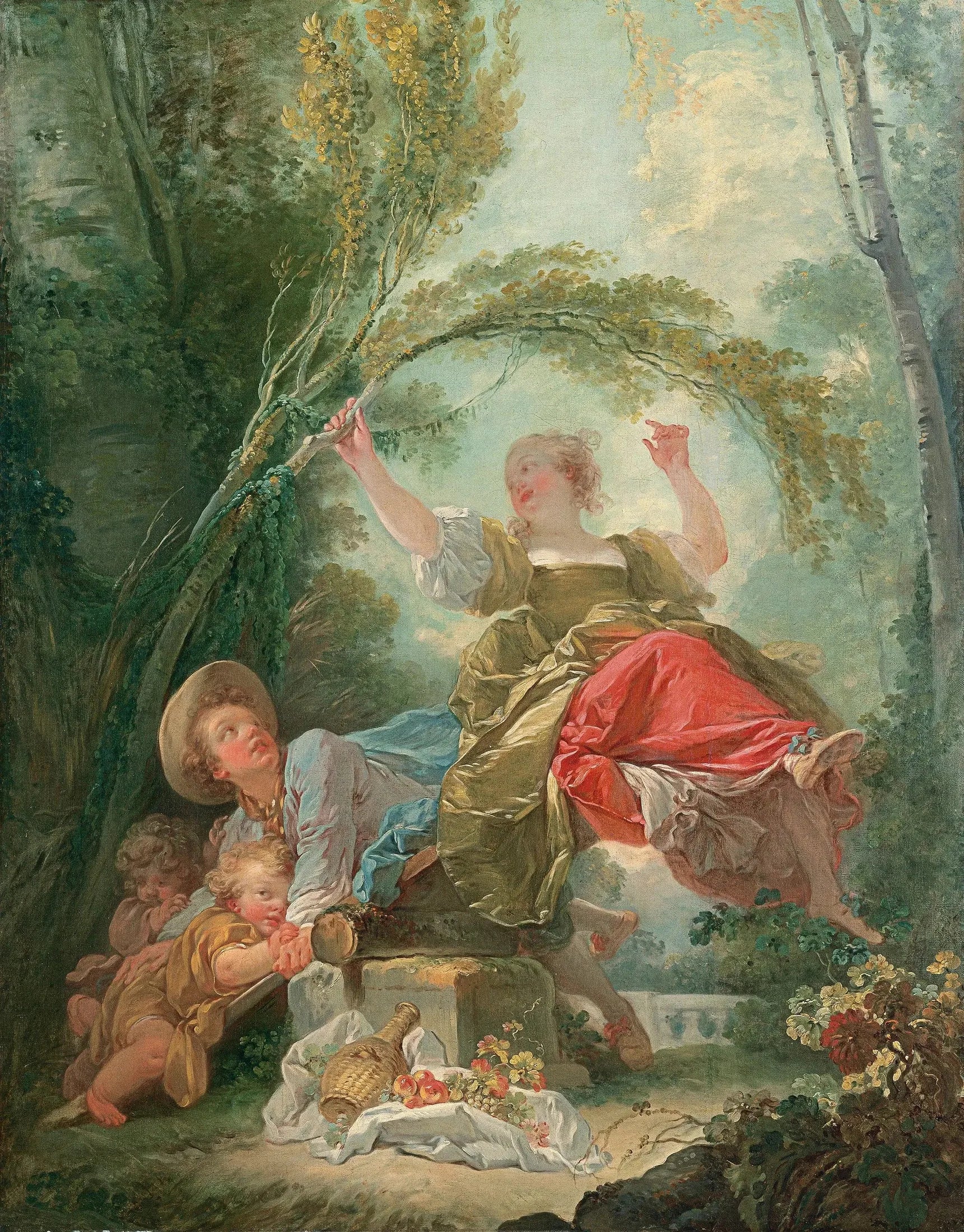 La Balançoire - Jean-Honoré Fragonard image 1 reproduction artisanale de tableau