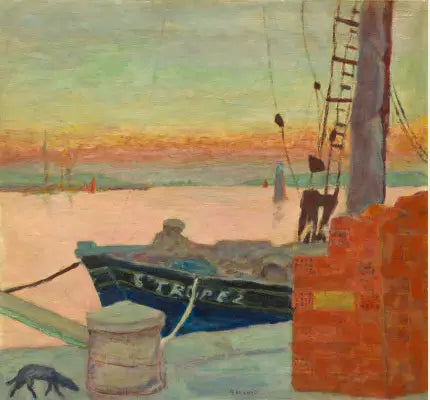 Båden "St Tropez" i havnen i Cannes - Pierre Bonnard