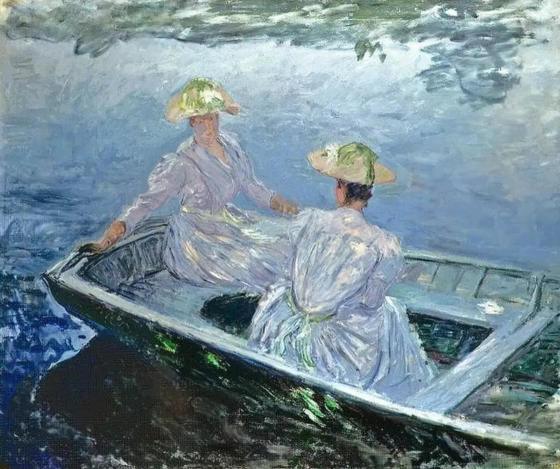Den blå båd - Claude Monet
