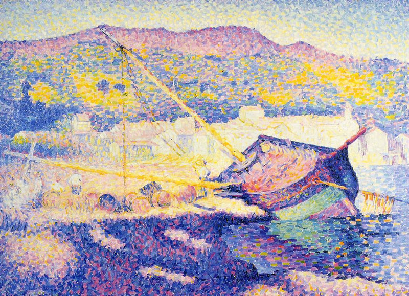 Den blå båd - Henri-Edmond Cross