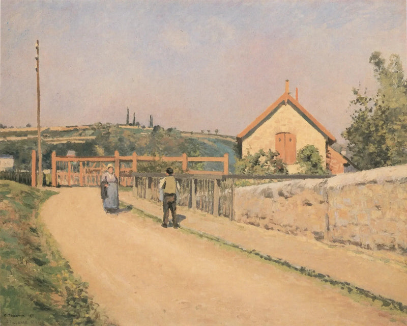 Jernbanehegnet ved Pâtis, nær Pontoise - Camille Pissarro
