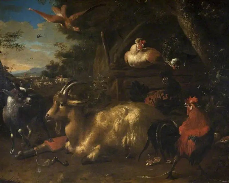 Fjerkrægården - Melchior de Hondecoeter