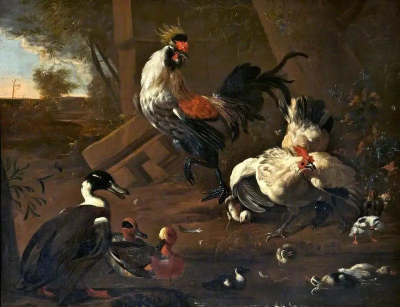 Fjerkrægården - Melchior de Hondecoeter