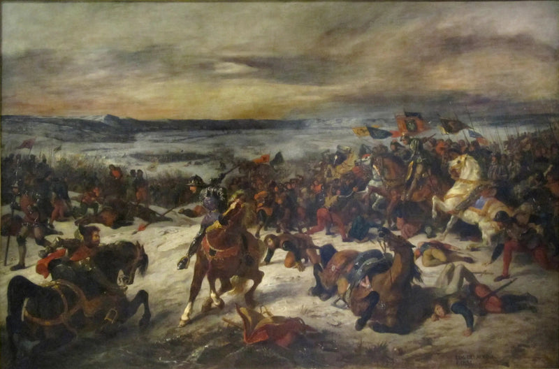 Slaget ved Nancy - Eugène Delacroix