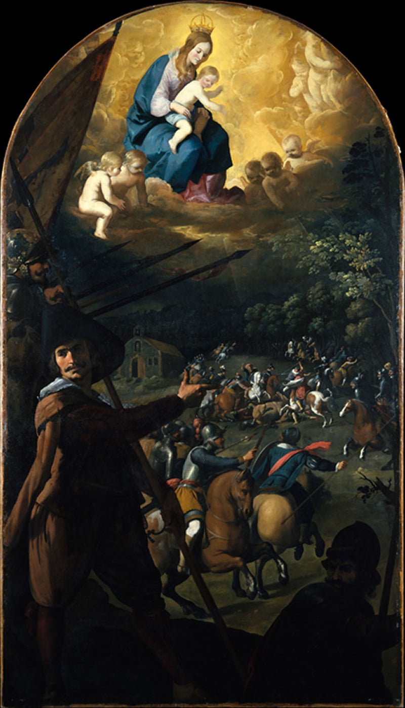 Slaget mellem de kristne og maurerne ved El Sotillo - Francisco de Zurbarán