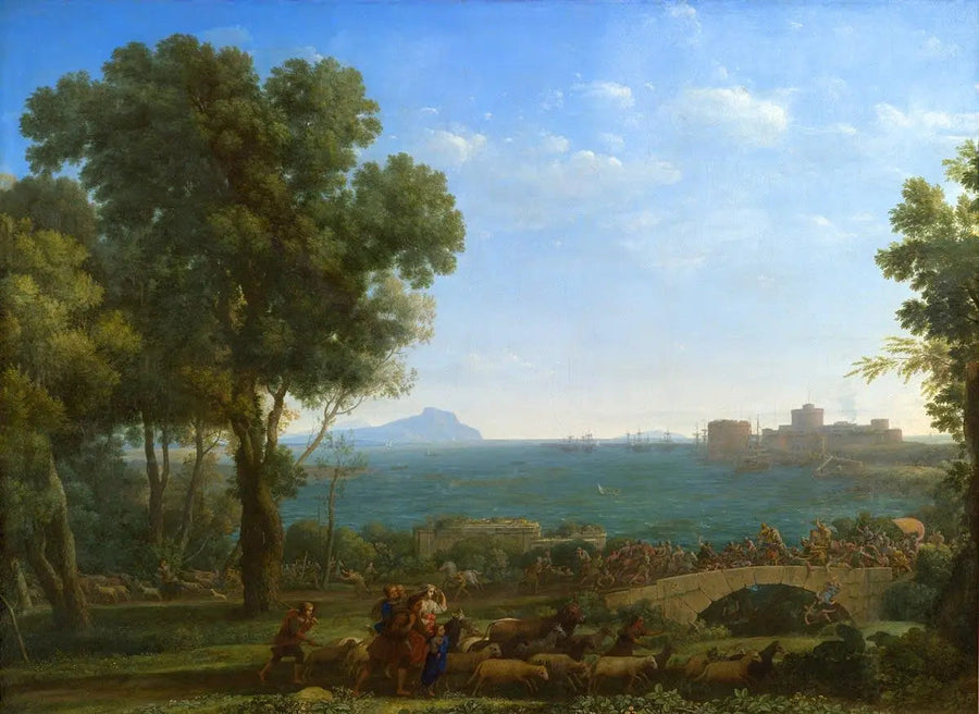 Slaget ved broen - Claude Lorrain
