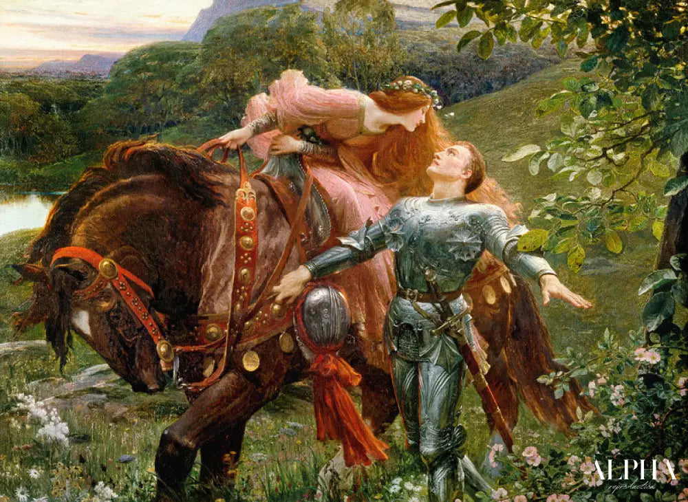 La Belle Dame Sans Merci - Sir Francis Dicksee Reproductions de tableaux à la peinture à l’huile