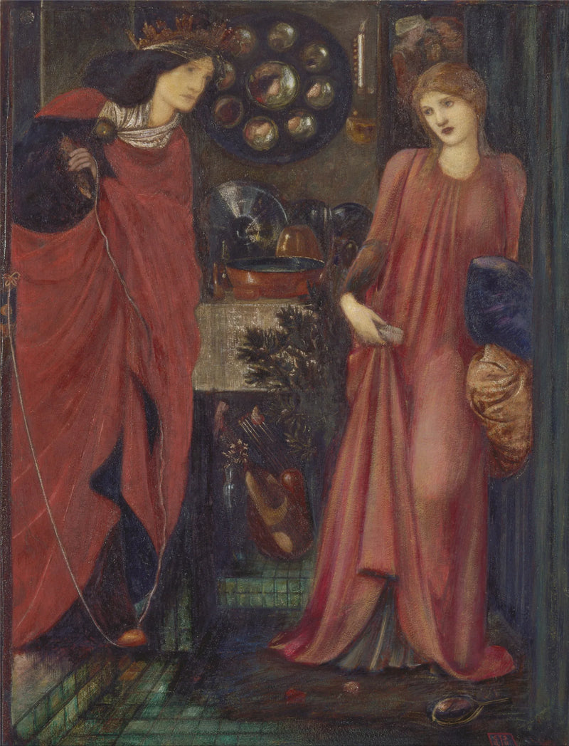 Den smukke Rosamund og dronning Eleanor - Edward Burne-Jones