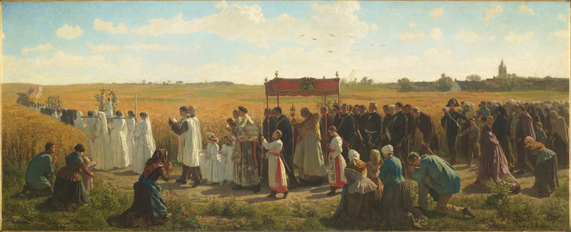 Velsignelsen af korn i Artois - Jules Breton