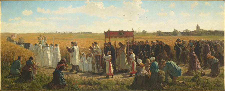 Velsignelsen af korn i Artois - Jules Breton