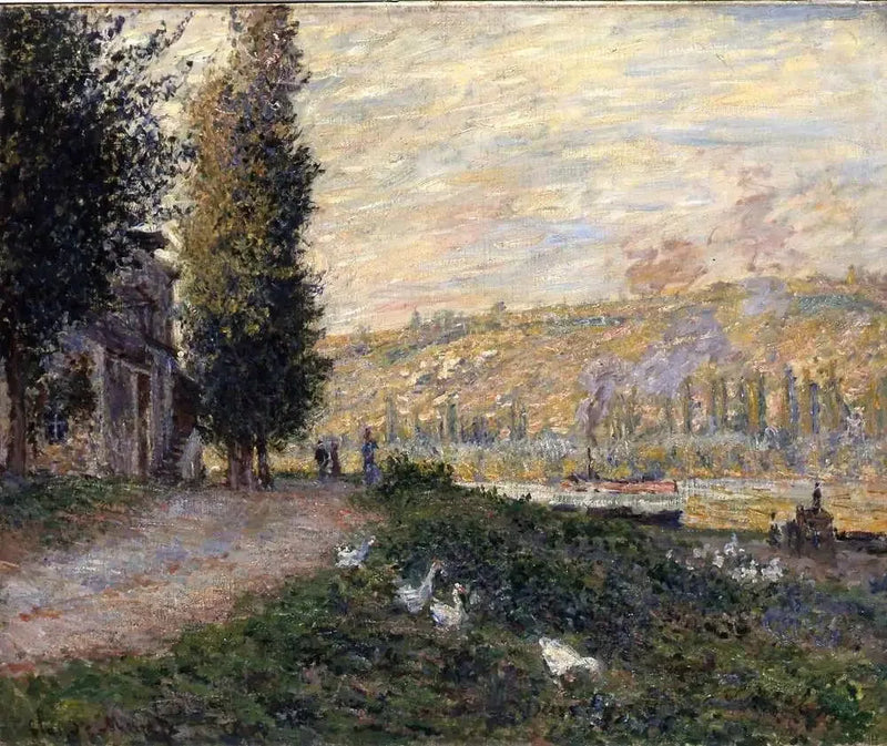 Brederbredden ved Lavacourt - Claude Monet
