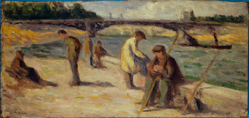 Quaiside ved Malaquais kaj - Maximilien Luce