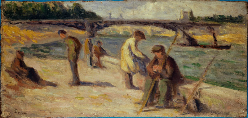 Quaiside ved Malaquais kaj - Maximilien Luce
