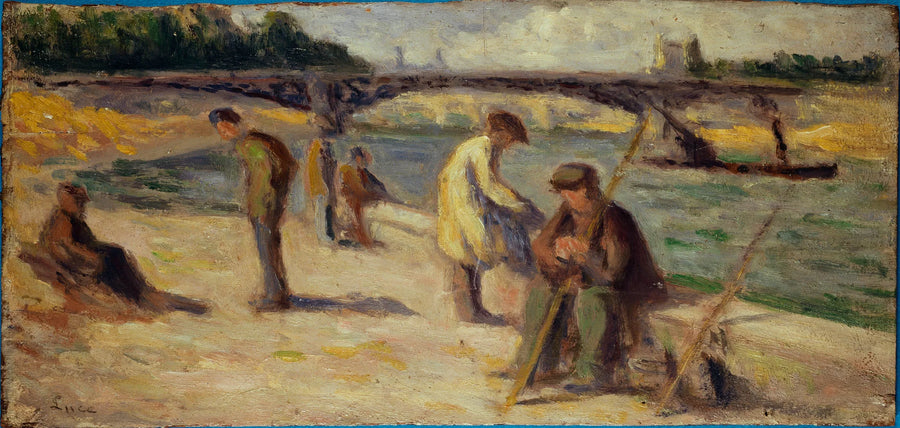 Quaiside ved Malaquais kaj - Maximilien Luce