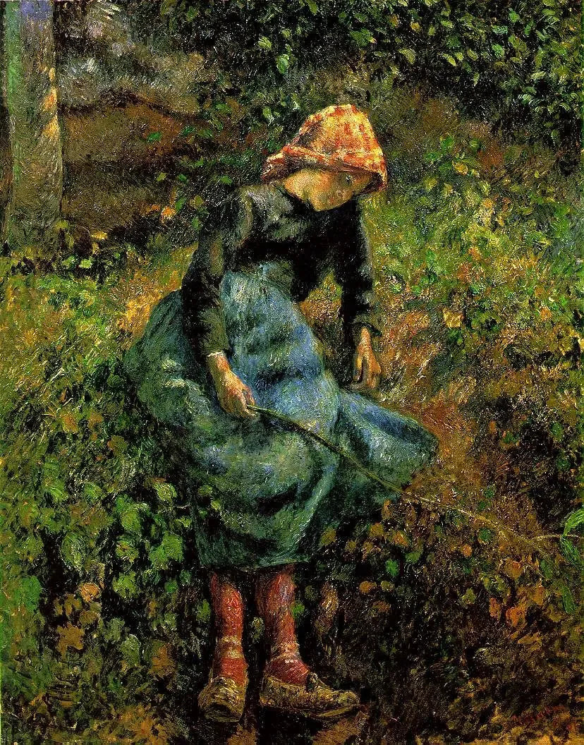 Hyrdinden - Camille Pissarro