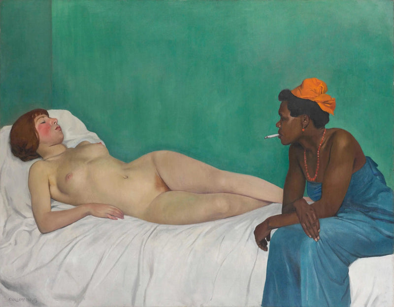 Den hvide og den sorte - Félix Vallotton