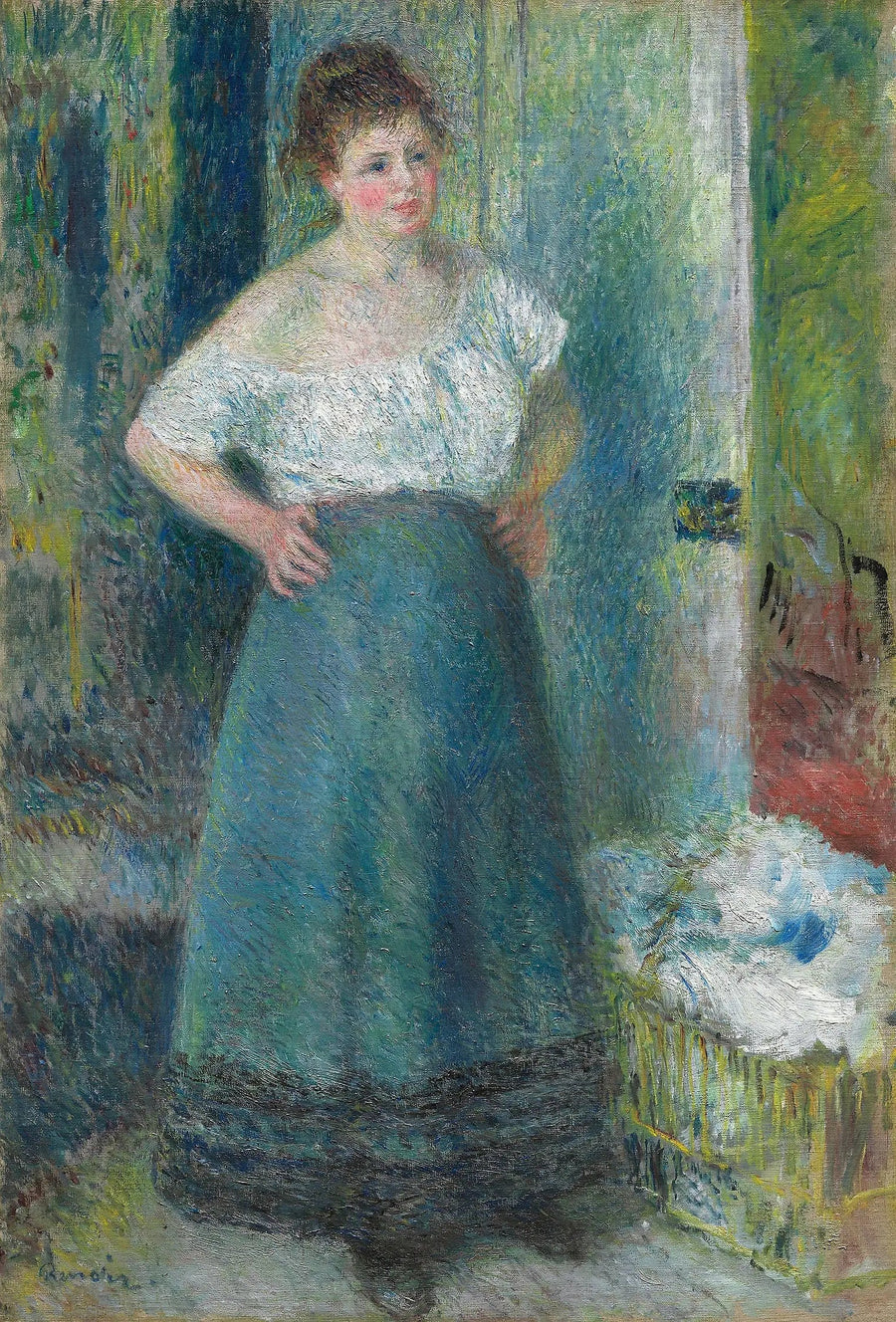 Vaskekonen - Pierre-Auguste Renoir
