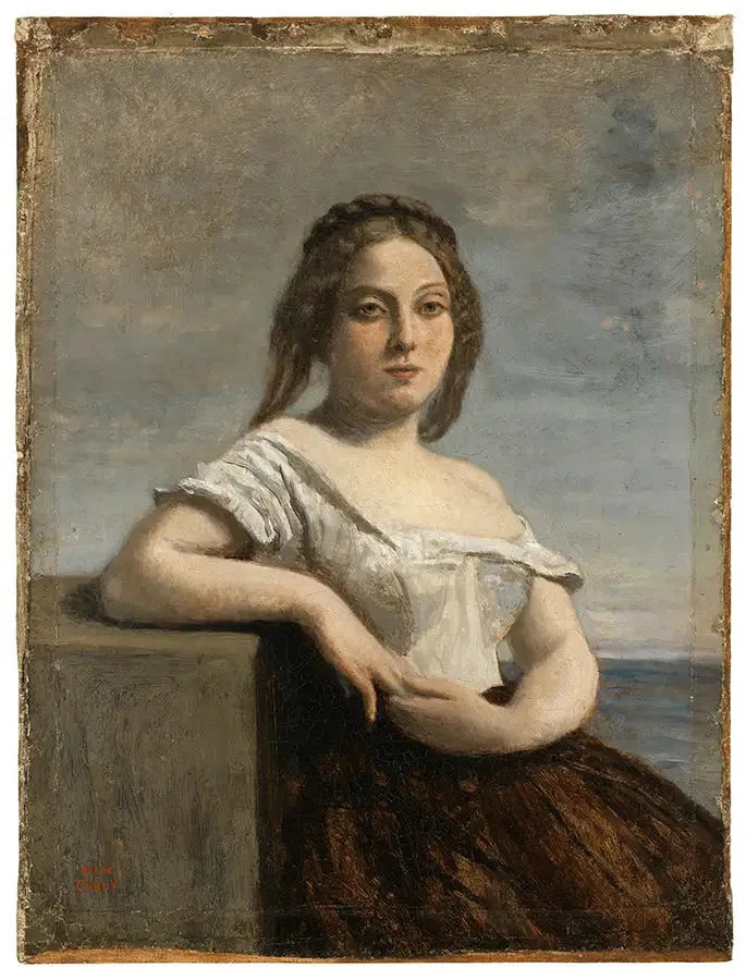 Den blonde gasconne - Jean-Baptiste Camille Corot