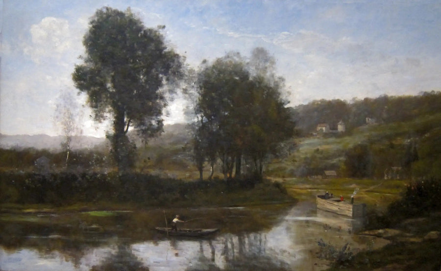 Seine-broen ved Port-Marly - Jean-Baptiste Camille Corot