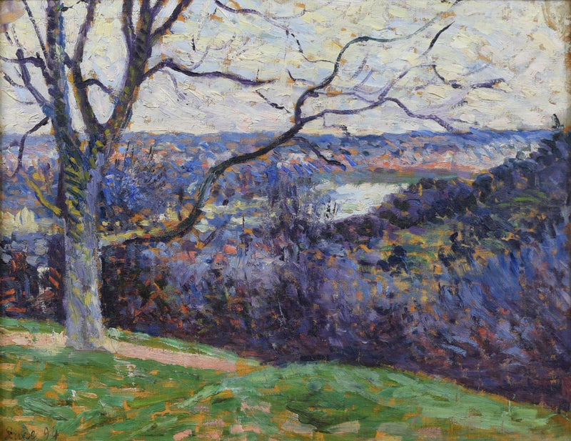 Seinen rundt omkring Herblay (Seinen rundt om Herblay) - Maximilien Luce