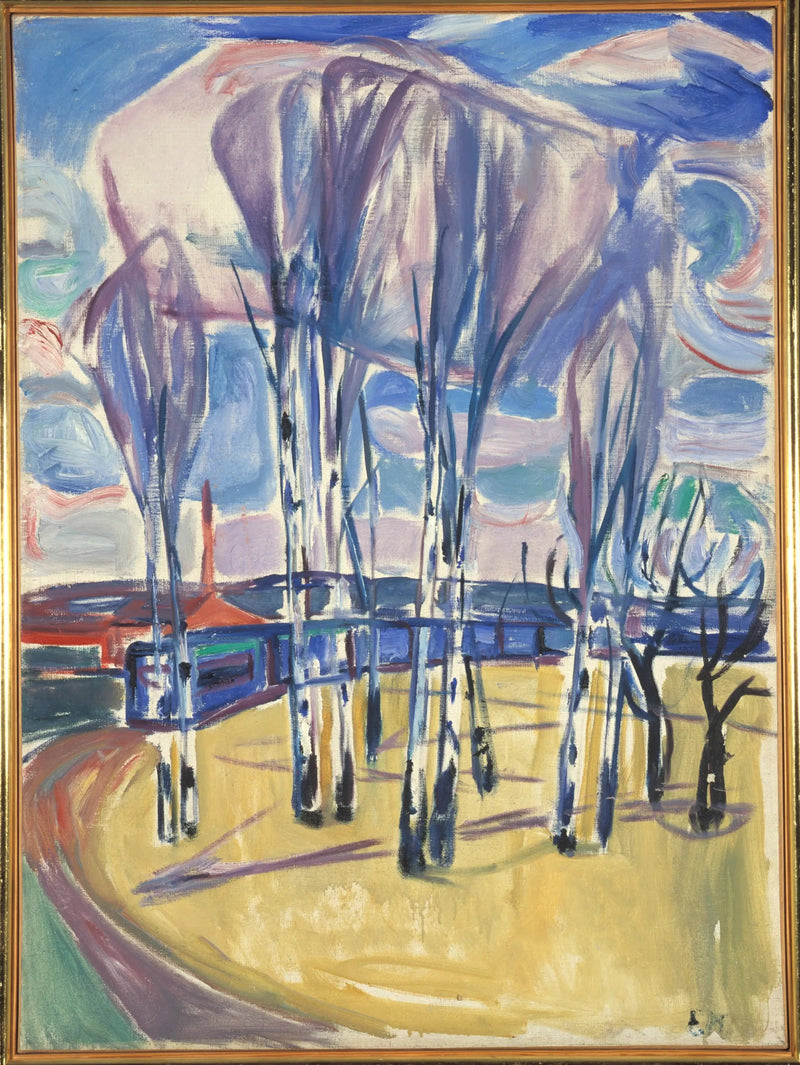 Sporvognsløjfen i Skøyen - Edvard Munch