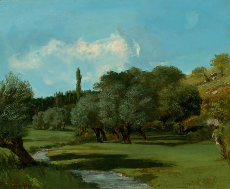 La Bretonnerie i departementet Indre - Gustave Courbet