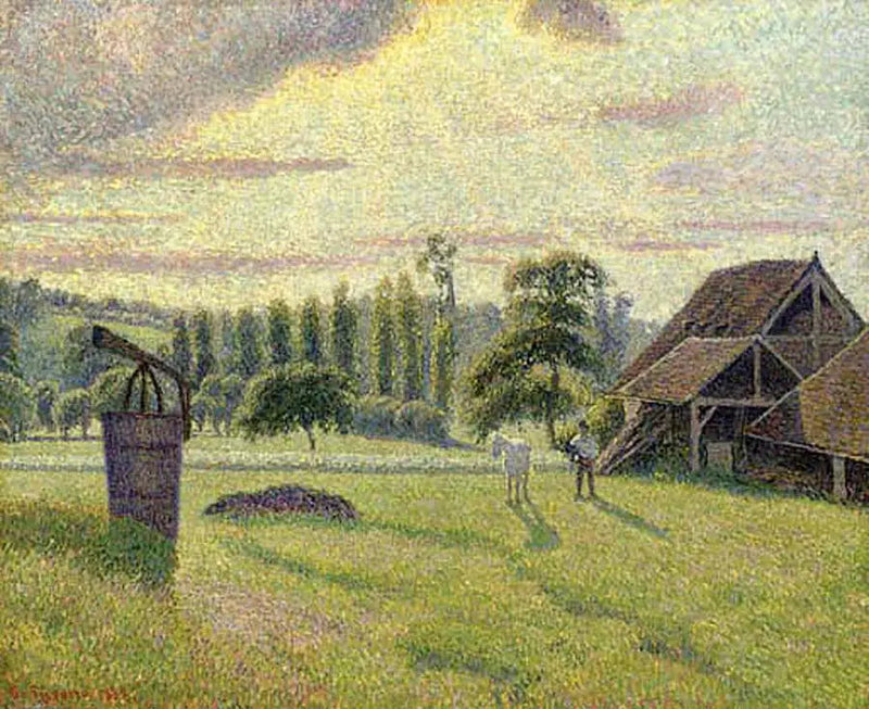 La Briqueterie Delafolie i Éragny - Camille Pissarro