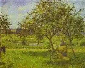 Skubben, bedemand - Camille Pissarro