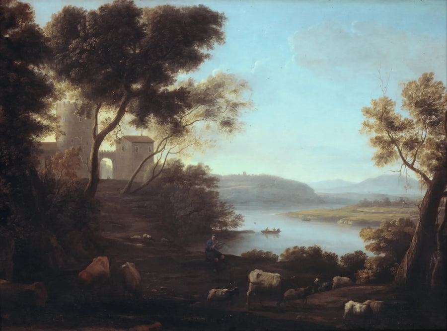 Den romerske landsby - Claude Lorrain