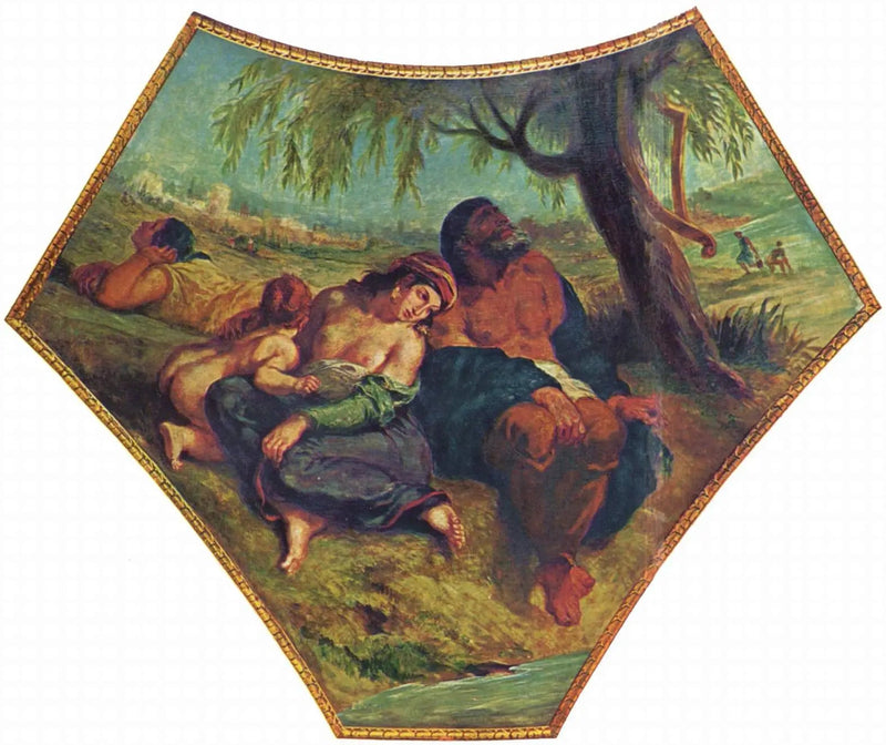 Fangenskab i Babylon - Eugène Delacroix