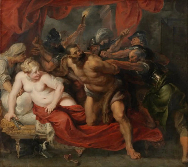 Samson's Fangst (Dommerne 16:19-21), circa 1620 - Peter Paul Rubens