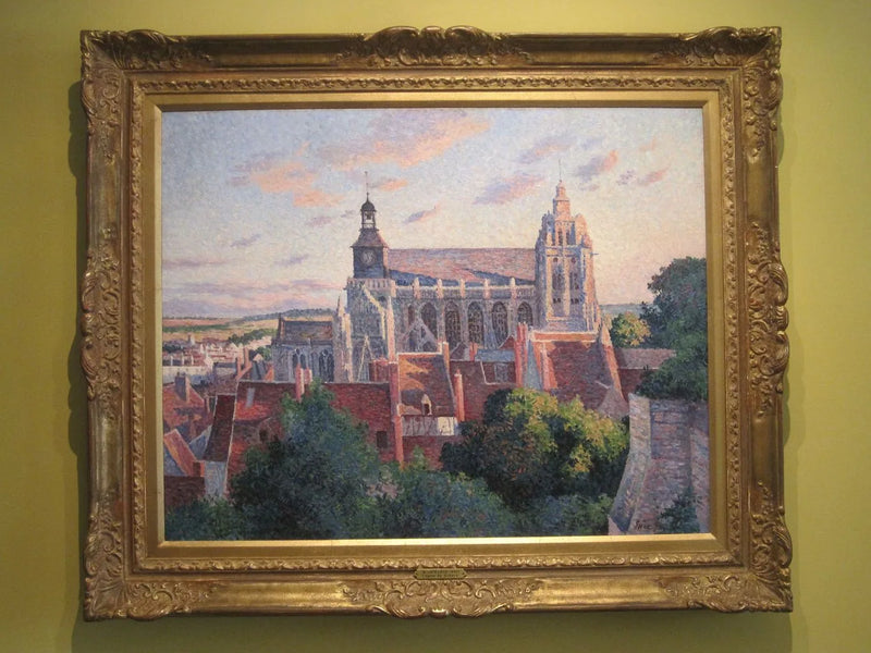 Gisors Domkirke, set fra bymurene - Maximilien Luce